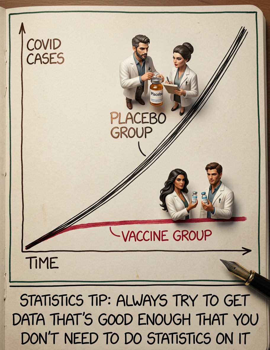 We reject the null hypothesis based on the 'hot damn, check out this chart' test.
