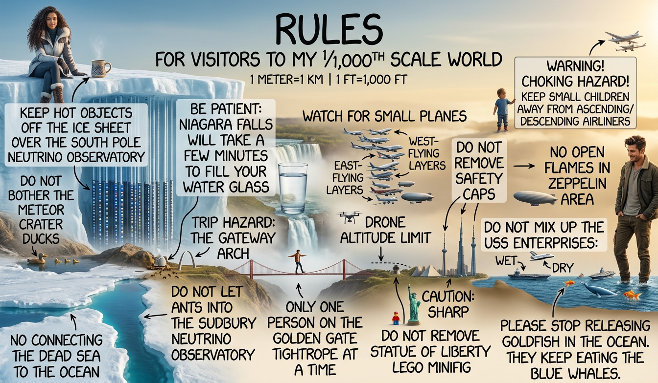 We're worried that a regular whale will get into a 30-foot-deep ocean trench section and filter-feed on all the tiny whales.