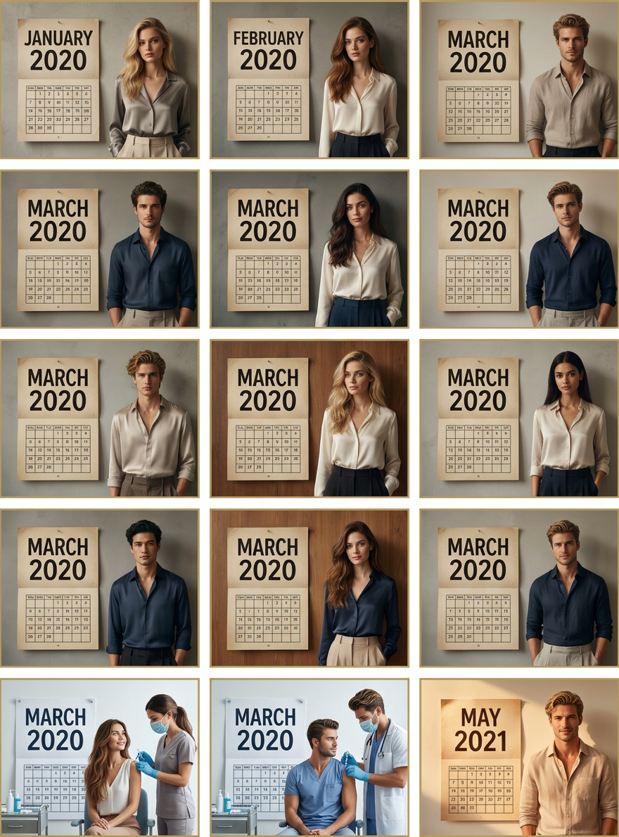 "I've traveled here from the year 2020 to bring you this vaccine!"