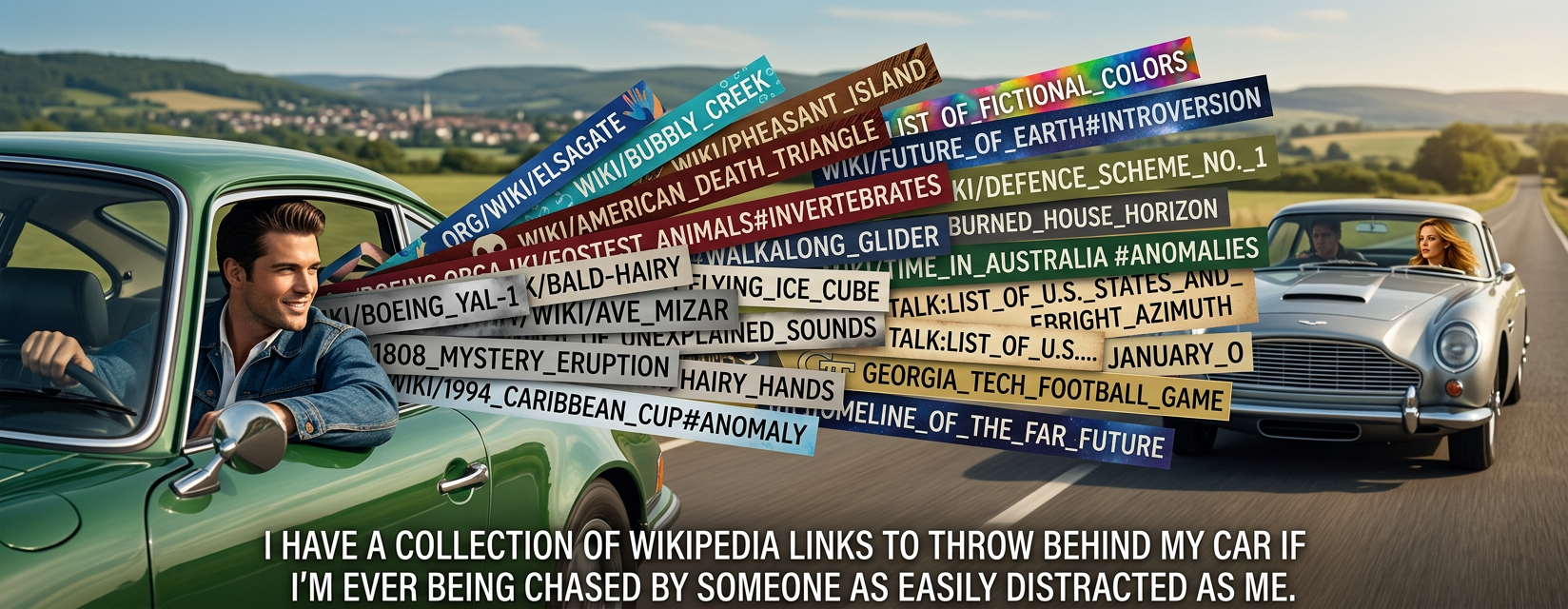 Oh no, they set up a roadblock which is just a sign with the entire 'Czech hedgehog' article printed on it.