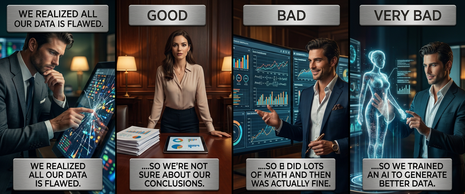 We trained it to produce data that looked convincing, and we have to admit the results look convincing!