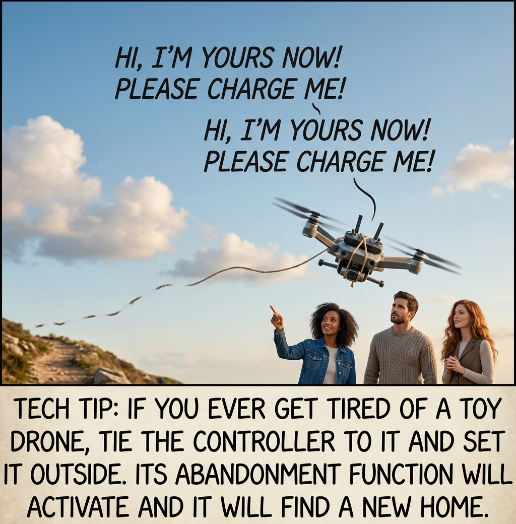 Remember to only adopt domesticated drones that specifically request it. It's illegal to collect wild ones under the Migratory Drone Treaty Act.