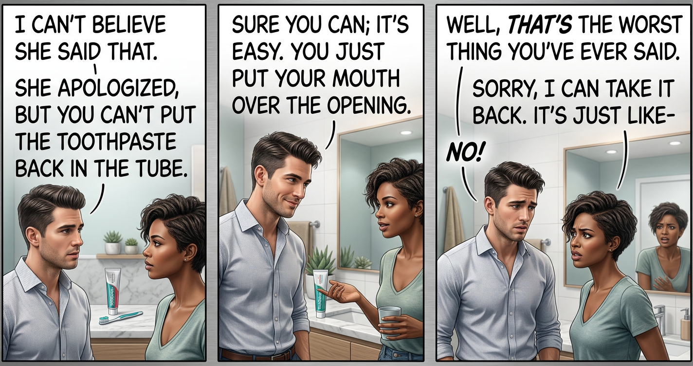 "9 out of 10 dentists have banned me from their offices."