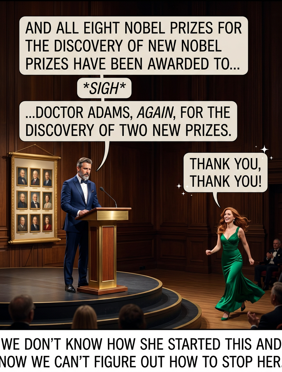 They've endowed a separate prize in Physiology or Medicine or Stopping Dr. Adams.