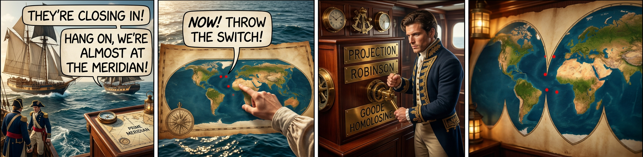 There are two rules on this ship: Never gaze back into the projection abyss, and never touch the red button labeled DYMAXION.