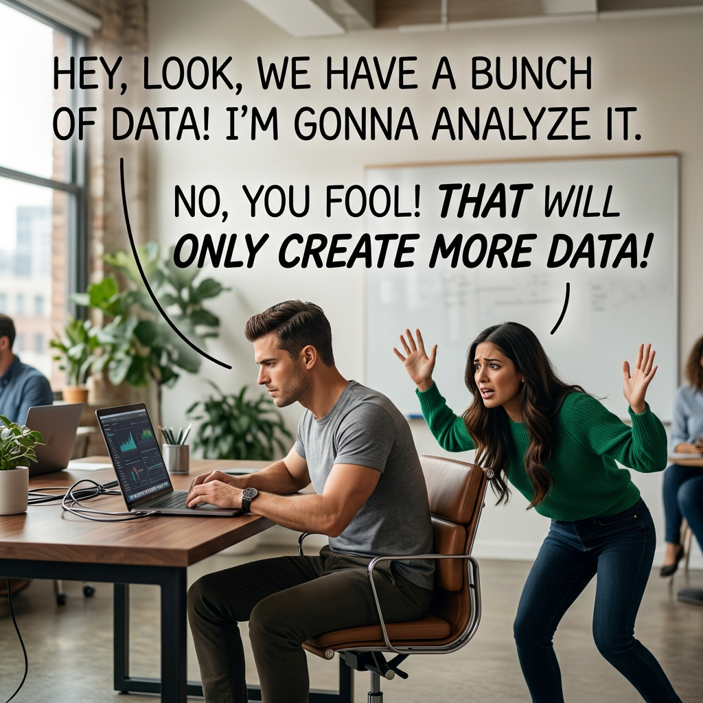 It's important to make sure your analysis destroys as much information as it produces.