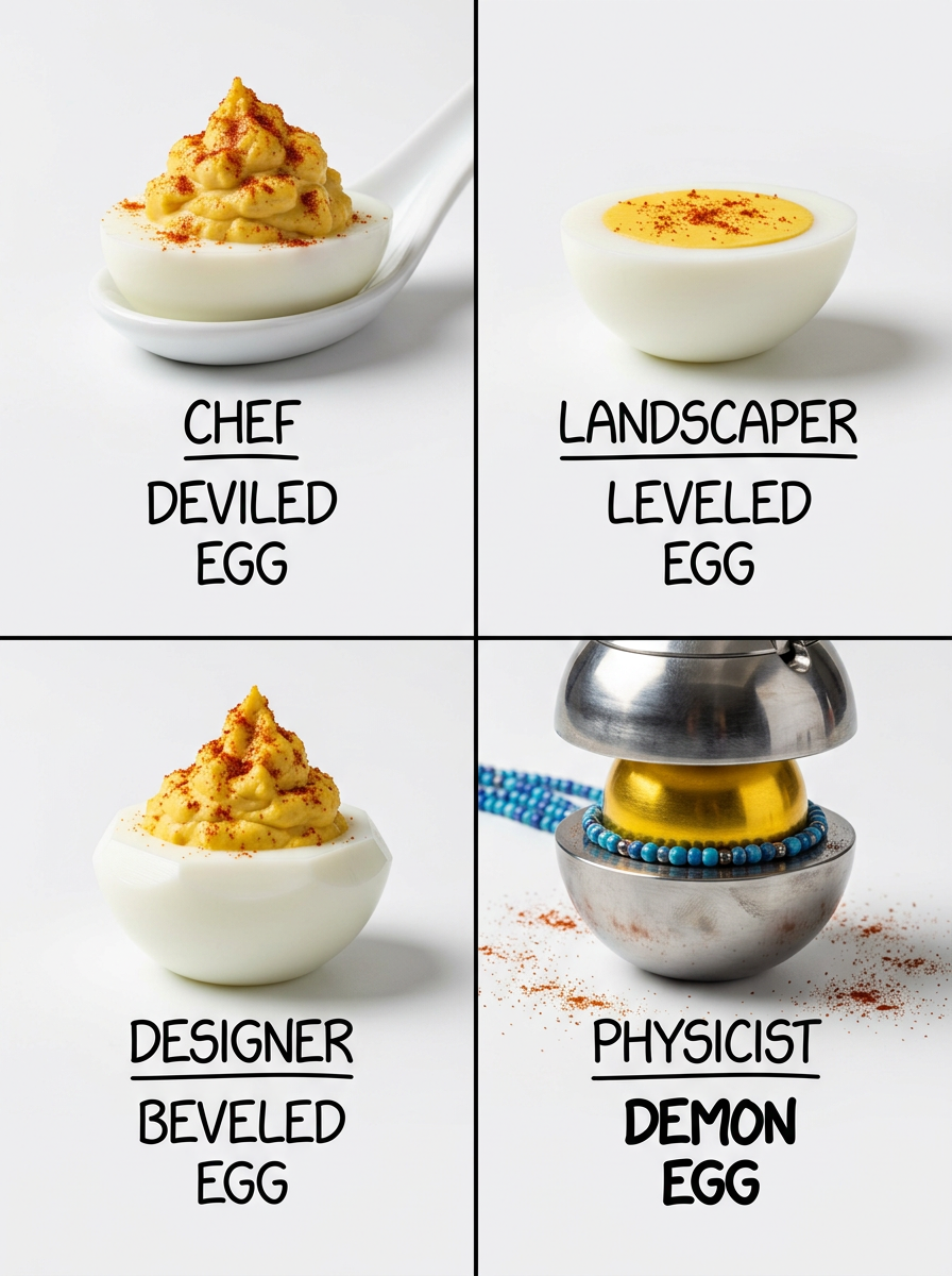 The foil on the toothpick represents the blue flash.