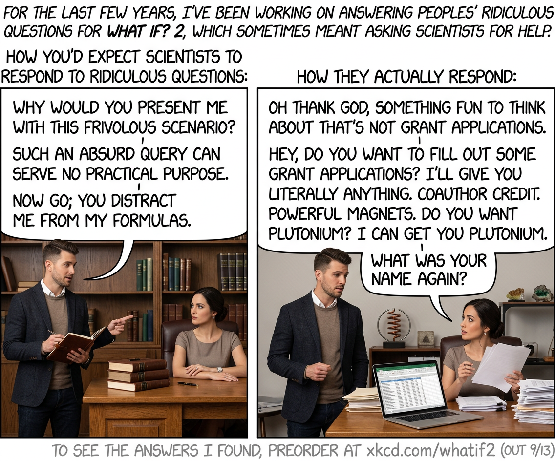 'Does the substance feel weird to the touch?' is equally likely to get the answers 'Don't be ridiculous, you would never put your hand near a sample. We have safety protocols.' and 'Yeah, and it tastes AWFUL.'