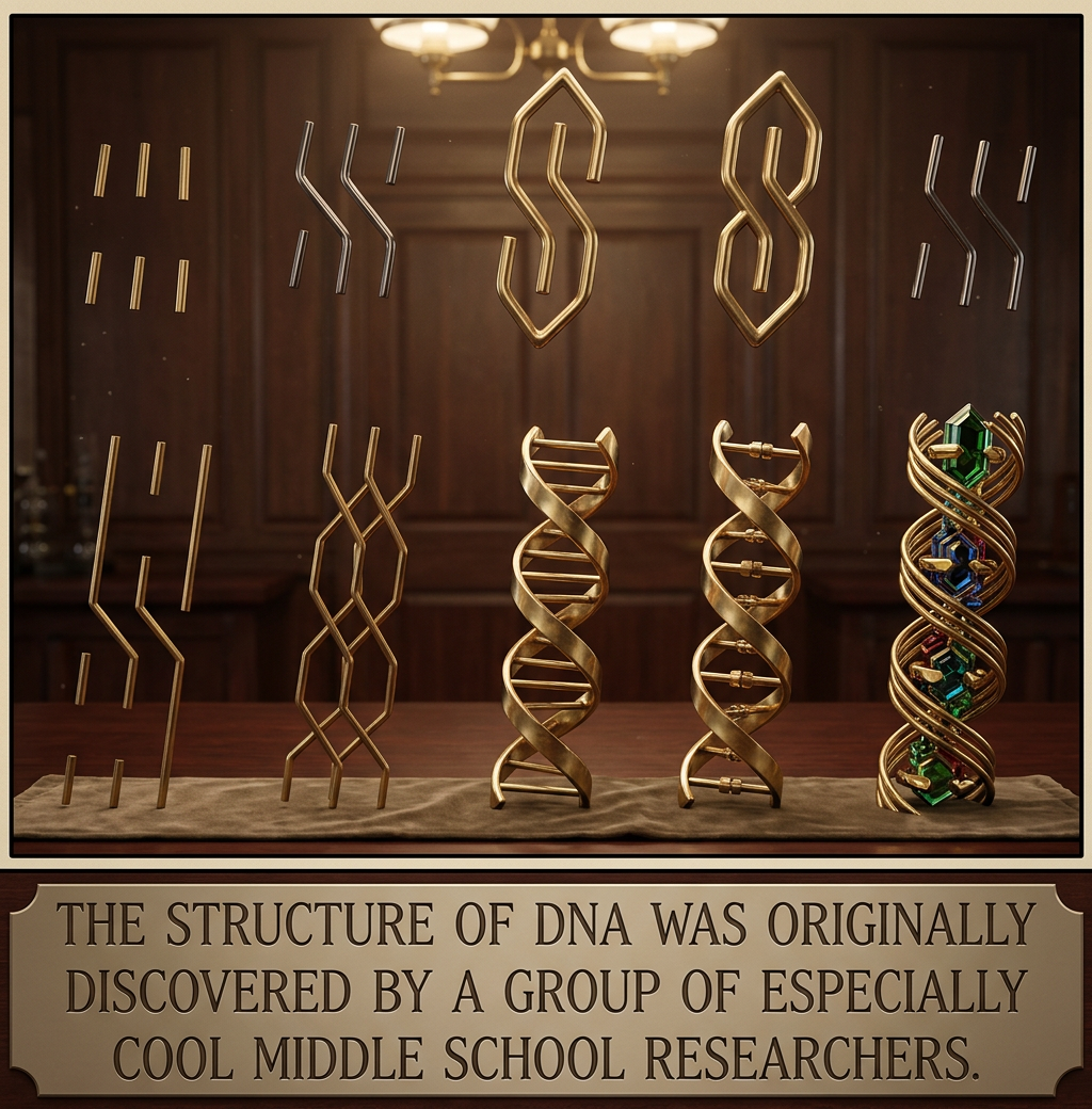 Although I hear they were caught cheating off of Rosalind, who sat at a desk in front of them.