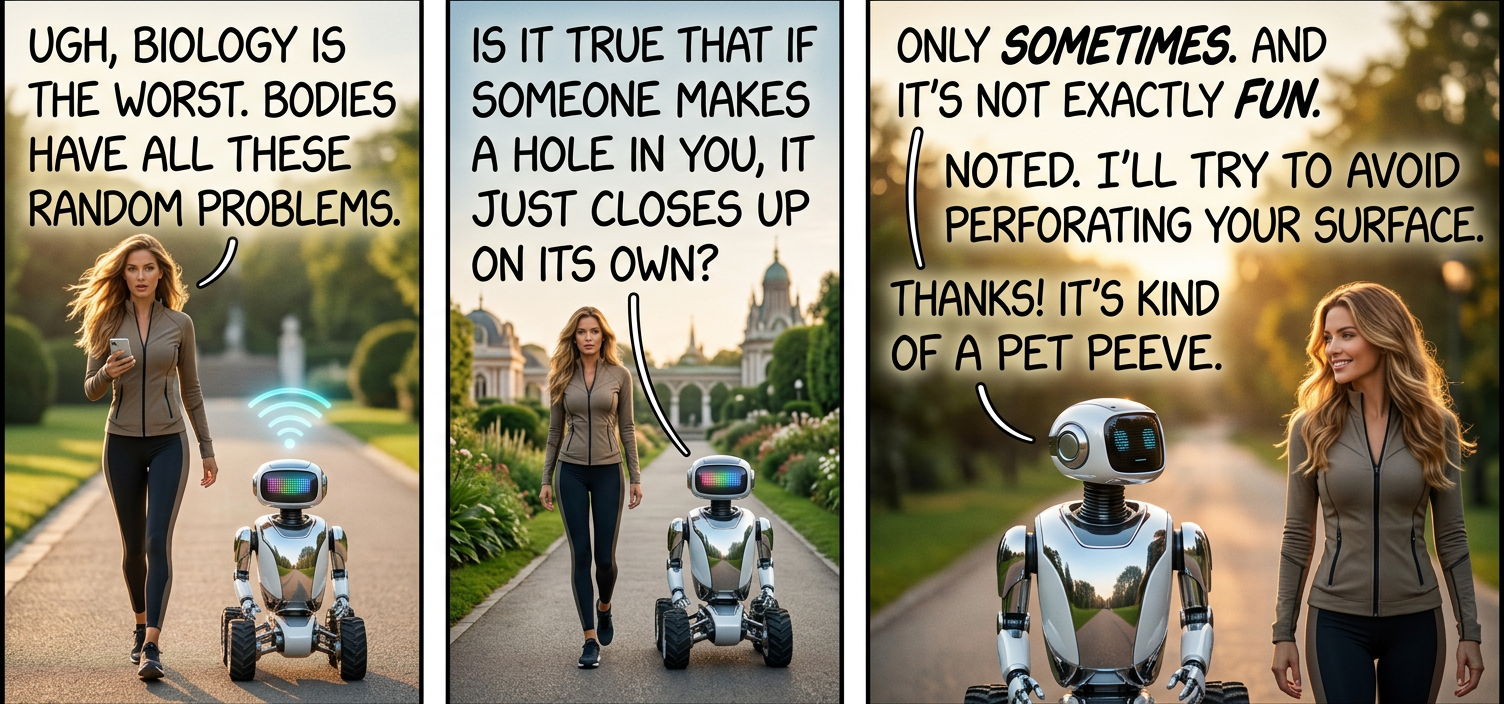 Sorry, I've just always had these random things I don't like--like olives, or robots drilling holes in me without warning.