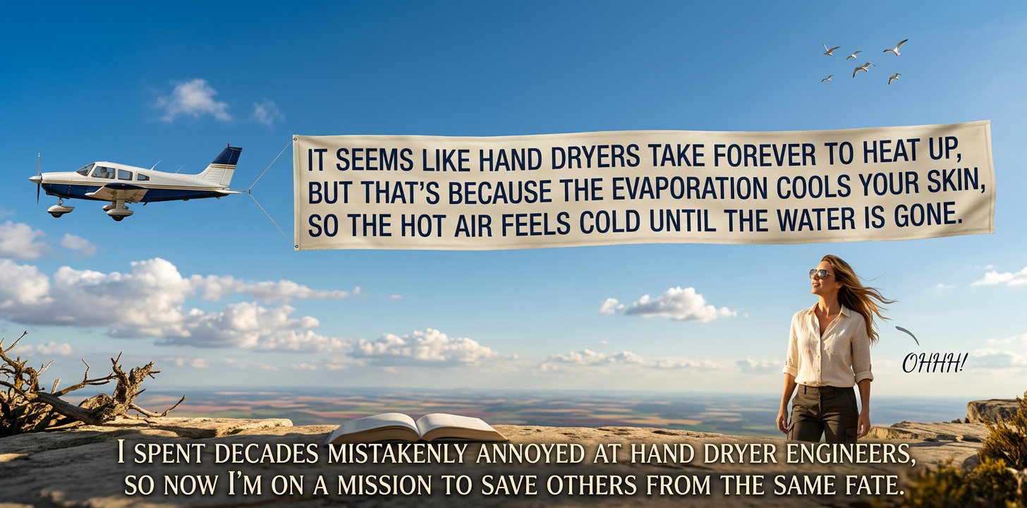 I know hand dryers have their problems, but I think for fun we should keep egging Dyson on and see if we can get them to make one where the airflow breaks the speed of sound.