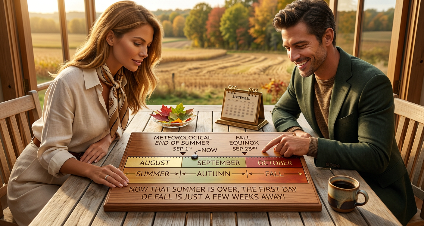 Of course in reality this is just a US/UK thing; in British English, 'fall' is the brief period in between and 'autumn' is the main season.