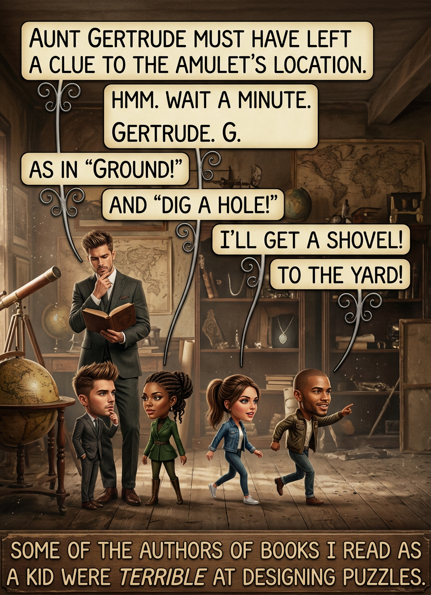 Why couldn't the amulet have been hidden by Aunt Alice, who understands modern key exchange algorithms?