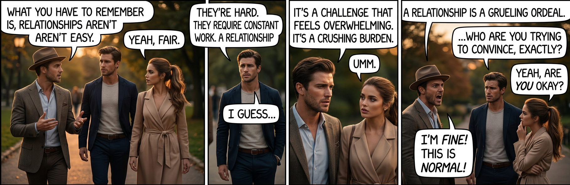 Good to be a little wary of advice that sounds too much like a self pep talk.