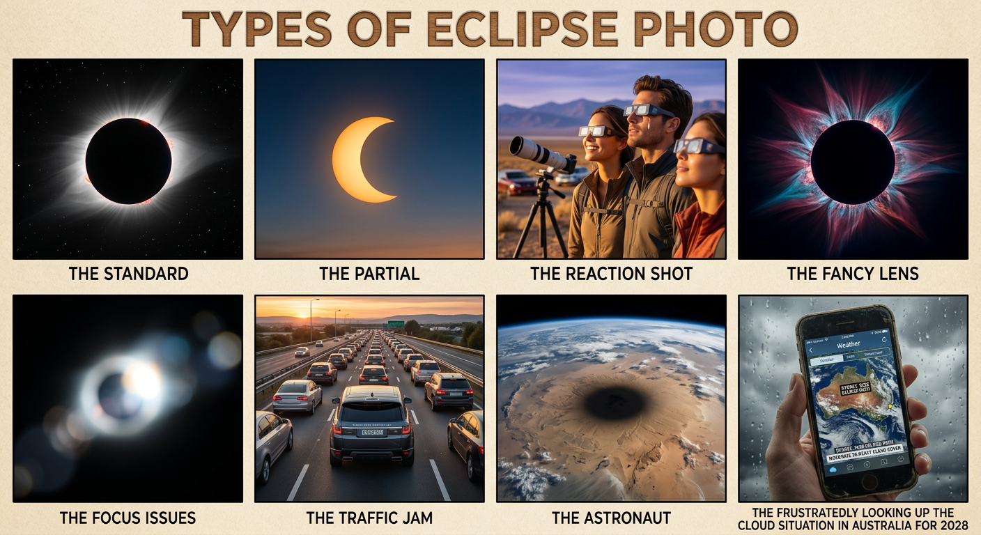 The most rare, top-tier eclipse photo would be the Solar Earth Eclipse, but the Apollo 12 crew's attempt to capture it was marred by camera shake. They said it looked spectacular, though.