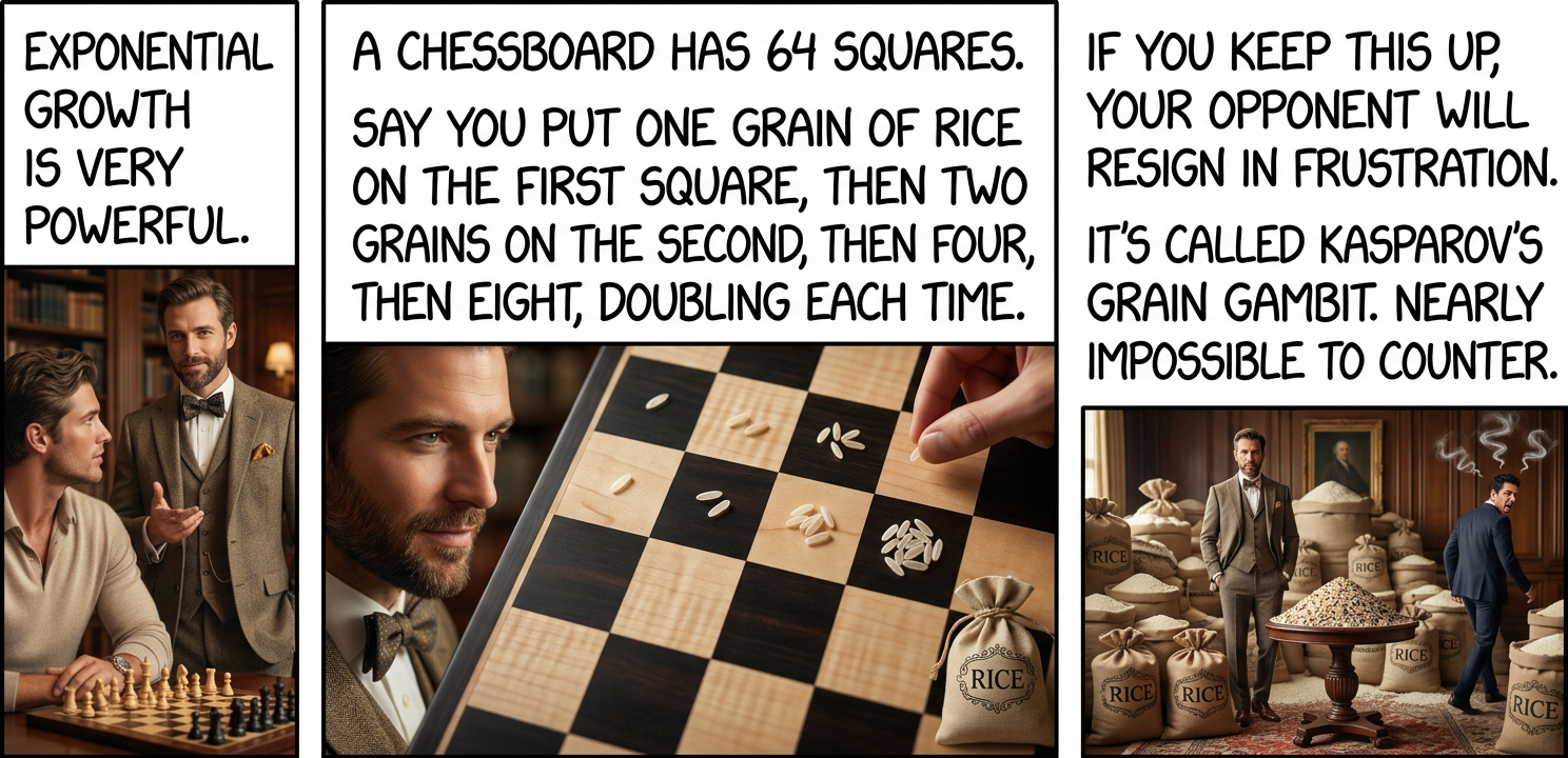 Karpov's construction of a series of increasingly large rice cookers led to a protracted deadlock, but exponential growth won in the end.