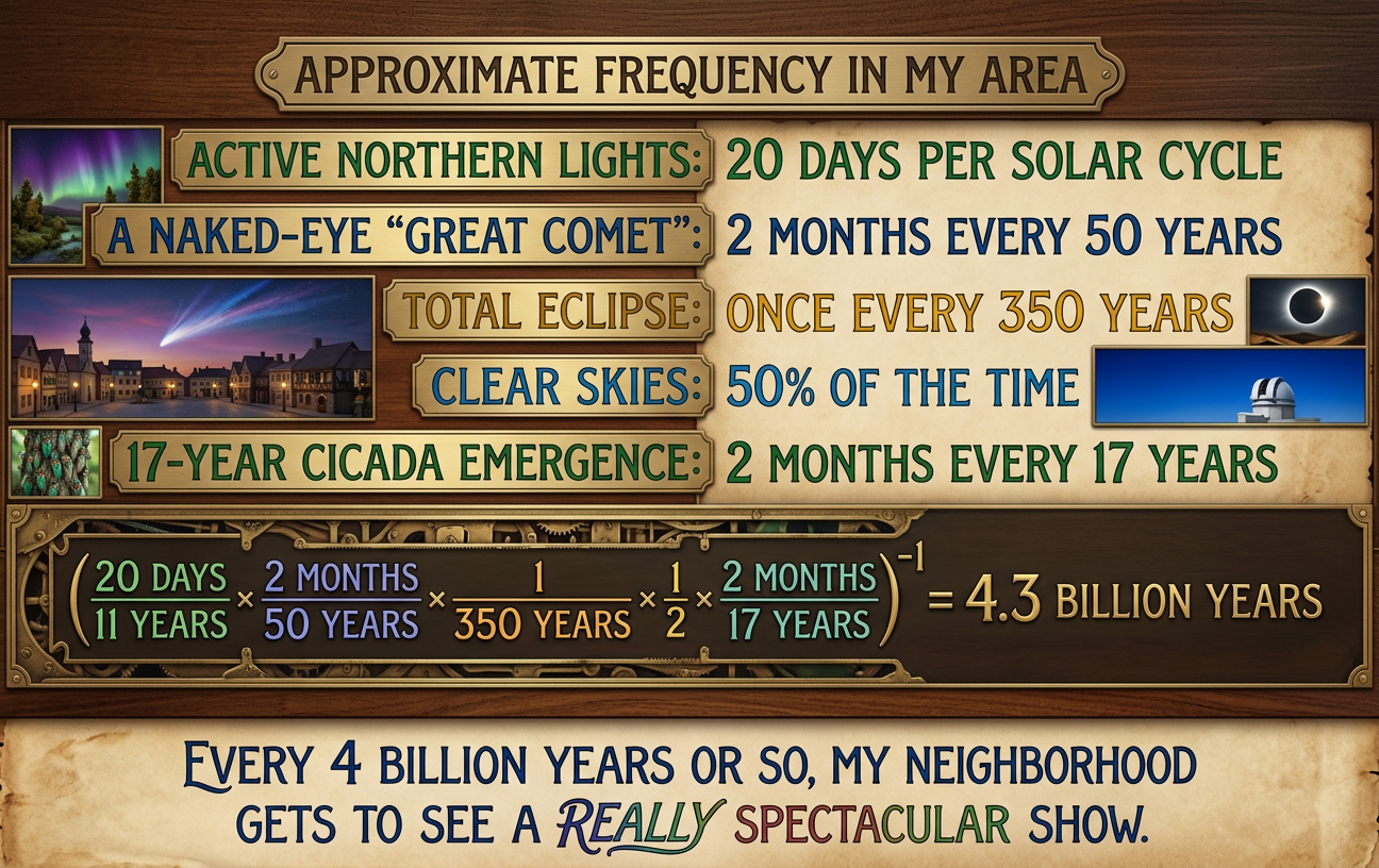If we can get a brood of 13-year cicadas going, we might have a chance at making this happen before the oceans evaporate under the expanding sun.