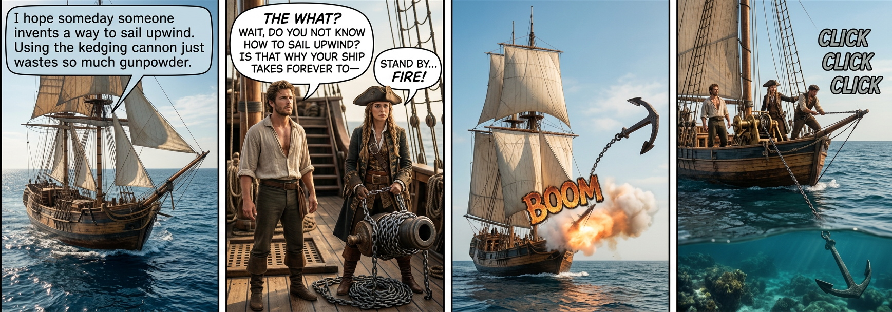 The real key was inventing the windmill-powered winch.