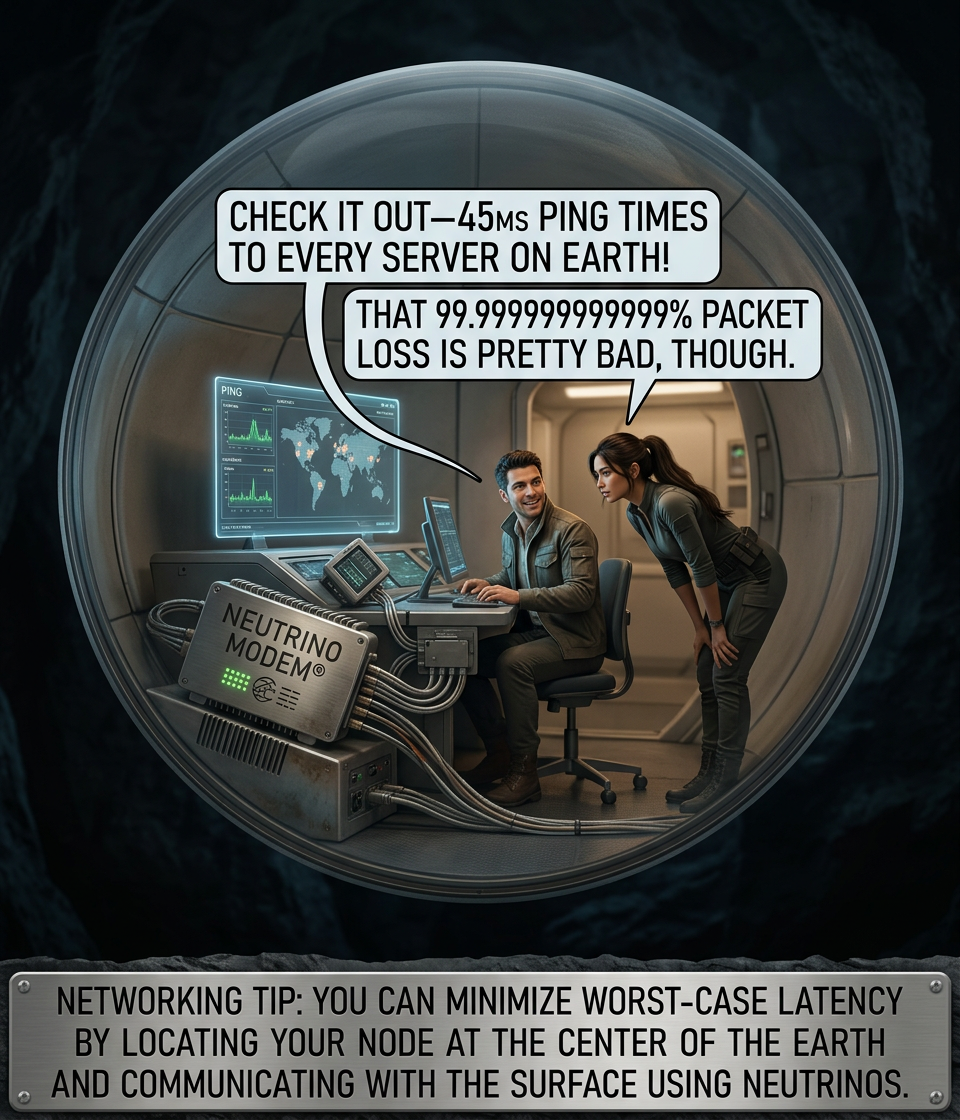 Our sysadmin accidentally won a Nobel Prize while trying to debug neutrino oscillation error correction.