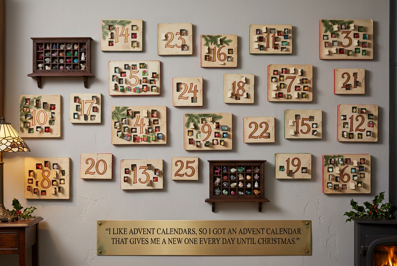 The growth rate of items per day may may seem absurd, but it's actually much less than the acceleration in the 12 Days of Christmas song.