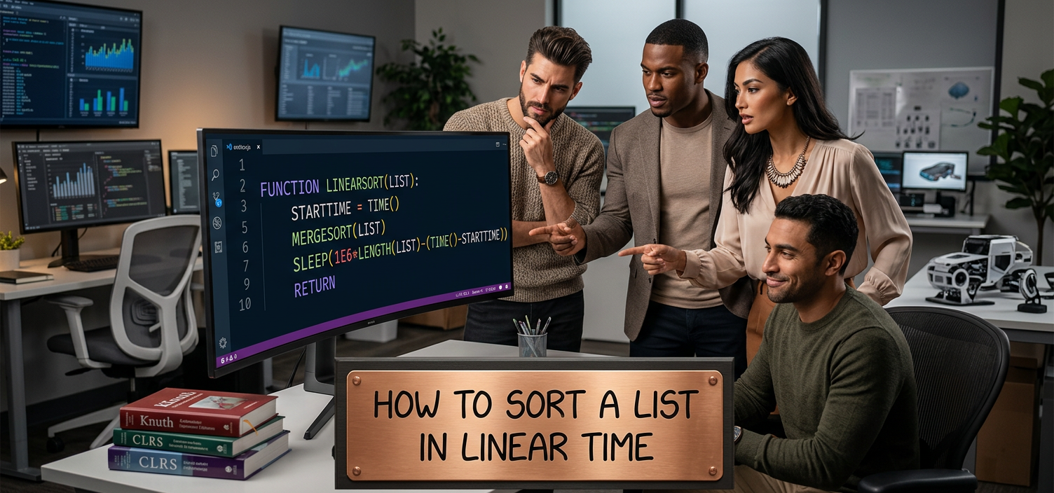 The best case is O(n), and the worst case is that someone checks why.