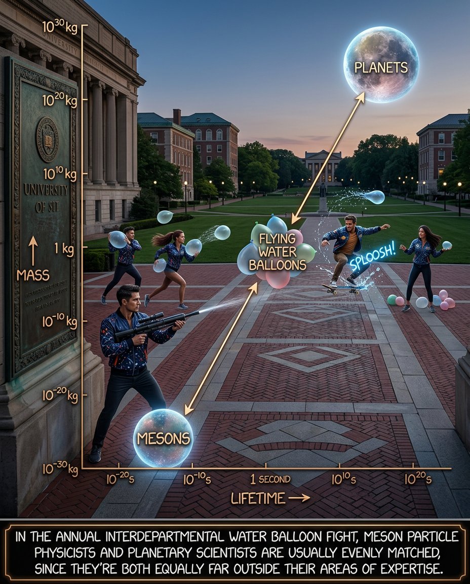 Update: The physics department has recruited an astronomer who studies meteor fireballs.