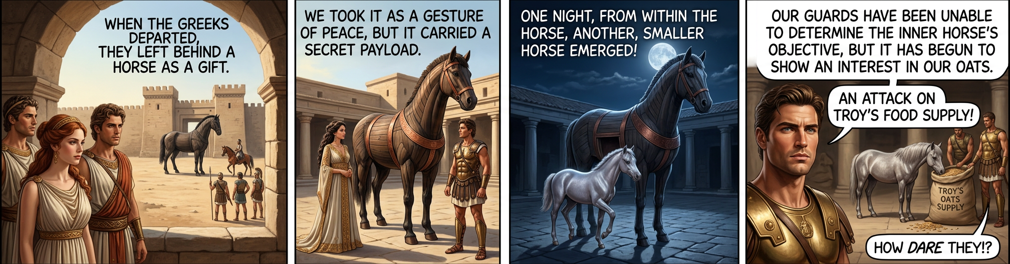 Ultimately, history would imperfectly record the story of the Foal of Troy.