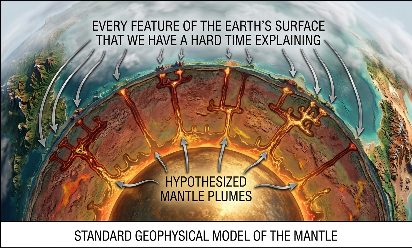 Mantle plumes explain Hawaii, Yellowstone, Iceland, the East African Rift, the Adirondack uplift, the Permian extinction, the decline of Rome, the DB Cooper hijacking, and the balrog in Moria. Those little hills of sand in your yard are caused by antle plumes.