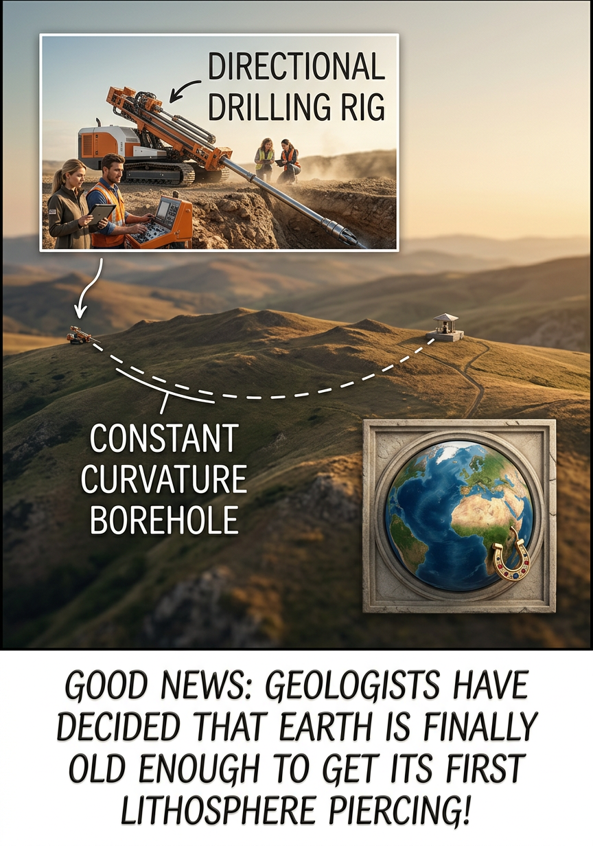 Some lava around the piercing site is normal, but keep an eye out for spreading earthquakes and eruptive activity that might indicate rifting.