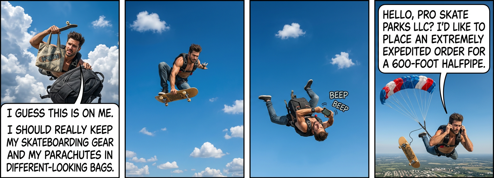 I understand it's hard to do more than 300 feet on these 90-second rush jobs, but with a smaller ramp I'm worried the gee forces will be too high for me to do any tricks.