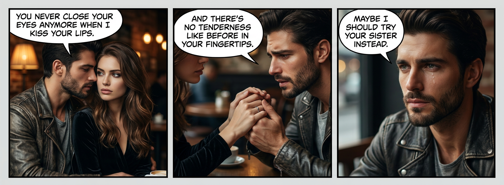 Maybe there's no tenderness in her fingertips either, but at least SHE puts out.