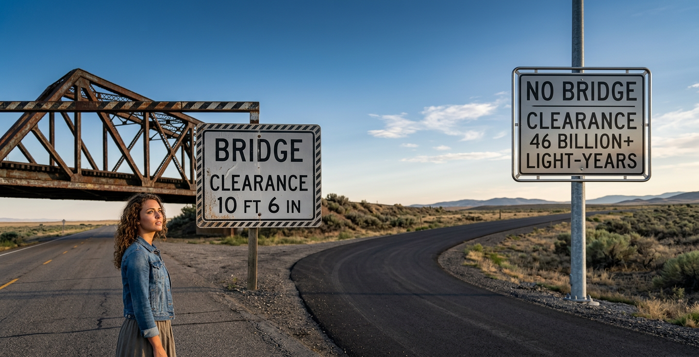A lot of the highway department's budget goes to adjusting the sign whenever the moon passes directly overhead.