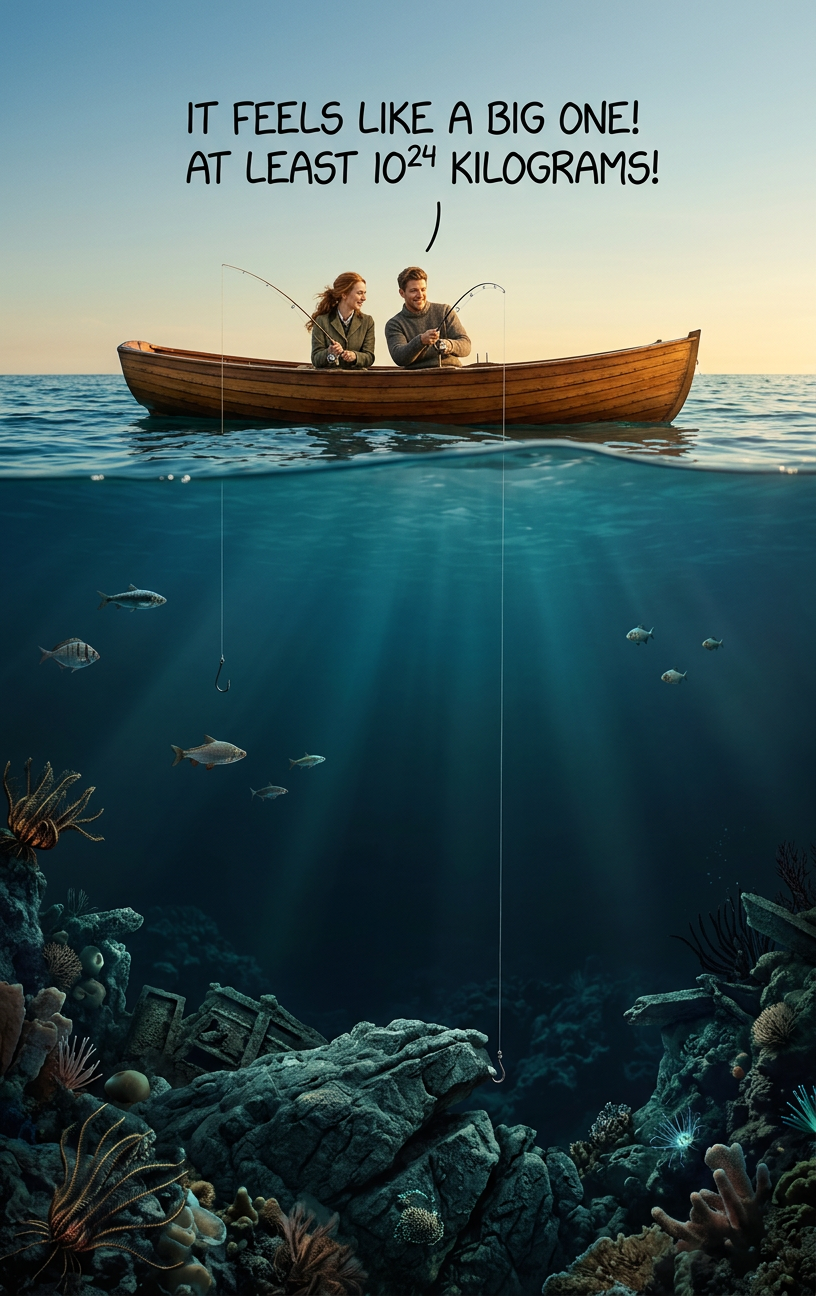 'That's definitely above the catch-and-release size minimum for planetesimals.' 'I'm going to throw it back anyway.'