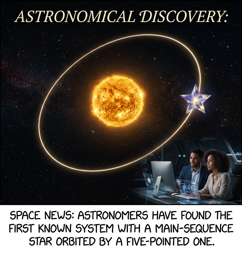 The discovery of a fully typographical star system comes with a big asterisk.