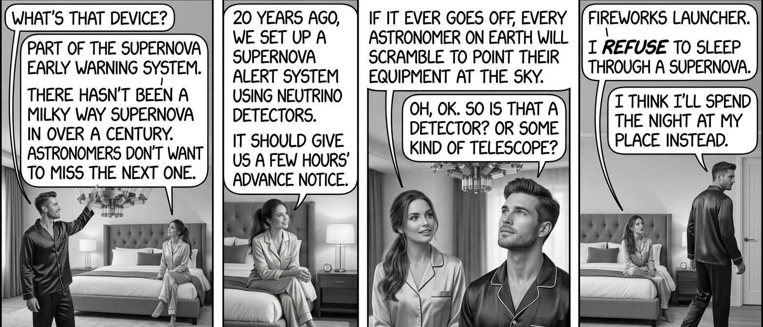 People say setting of fireworks indoors is dangerous, but I looked at their energy release and it's like 10^-40 foe; totally negligible.