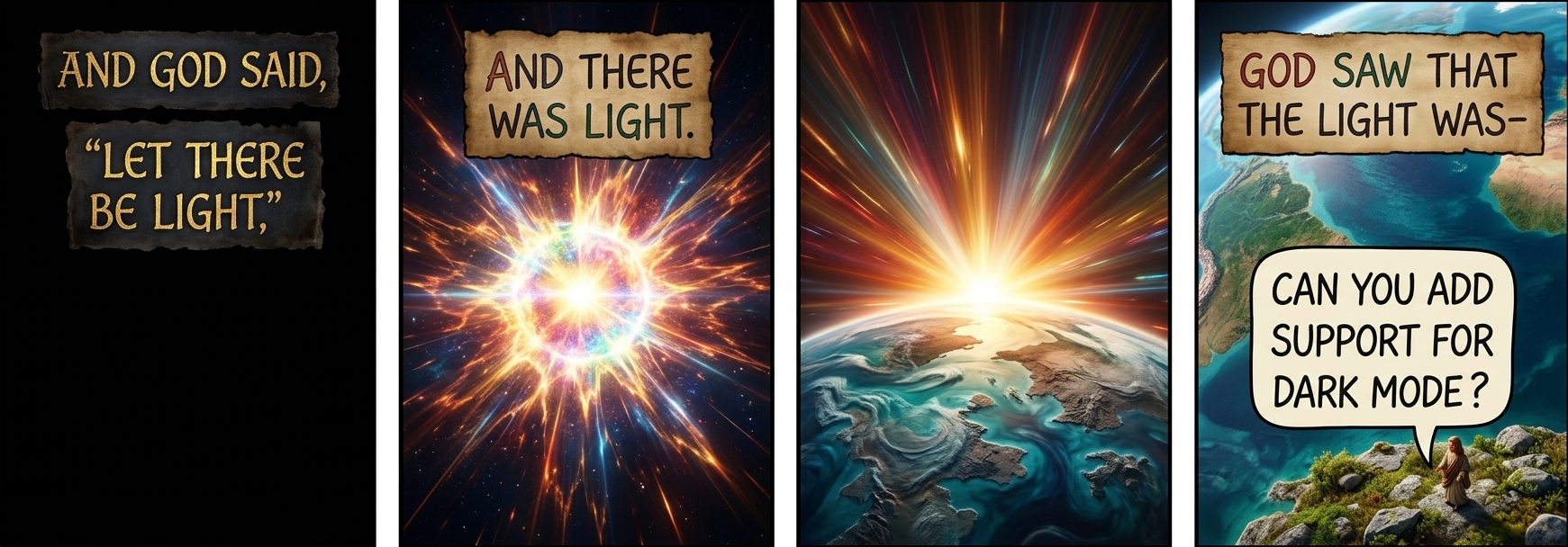 This xkcd.com update introduces a variety of new reading modes which can be activated through the menu below the comic.