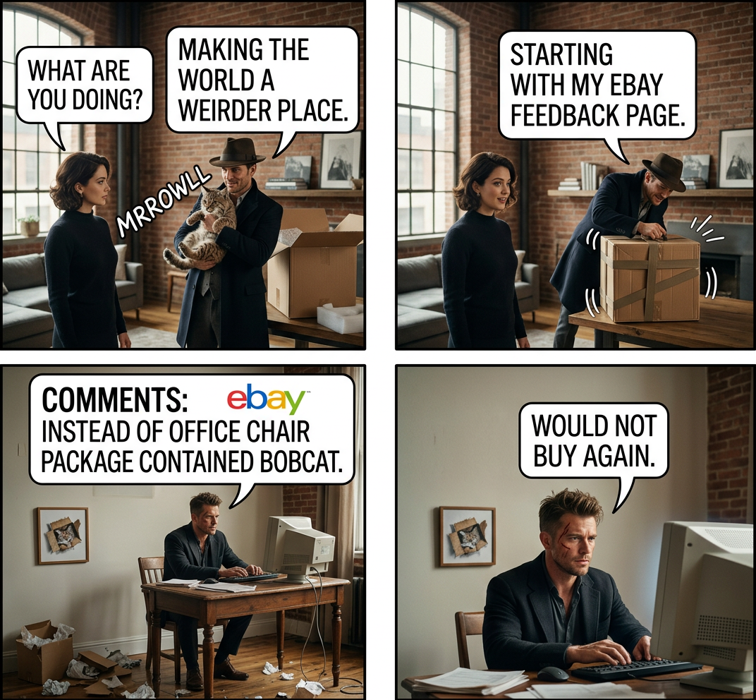 You can do this one in every 30 times and still have 97% positive feedback.