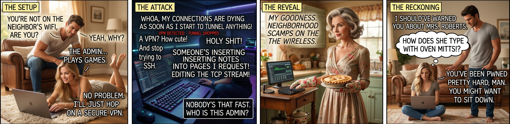 If you're not cool enough to do it manually, you can look up tools like Upside-Down-Ternet for playing games with people on your wifi.