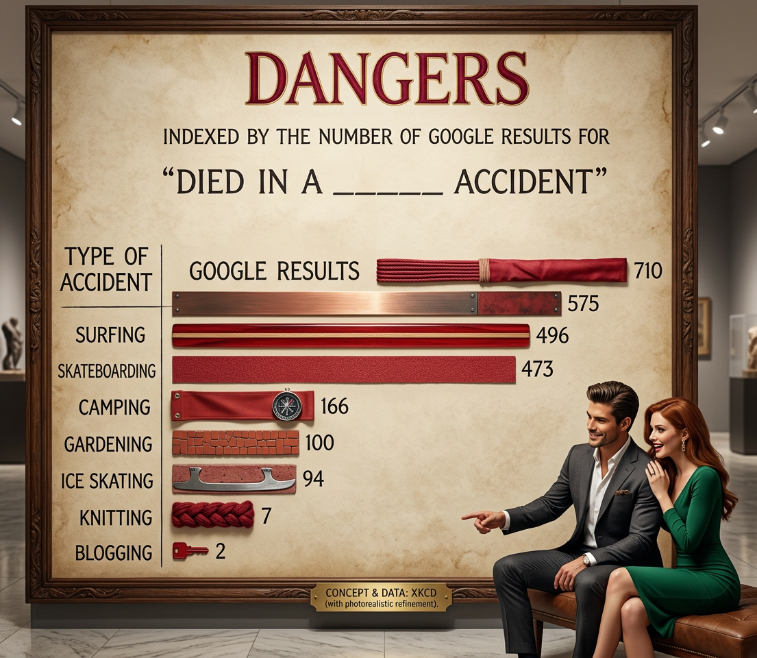 Zero results: 'snake charming' and 'haberdashery'.  (Things like 'car' and 'boating' and such are of course the highest, by a huge margin.)