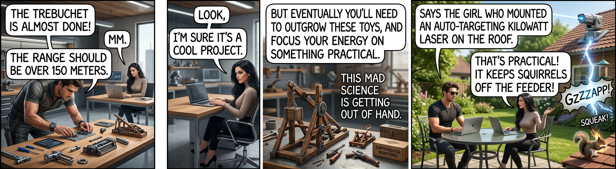 It was also fun when those teenagers tried to egg our house and it insta-cooked the eggs in mid-air.