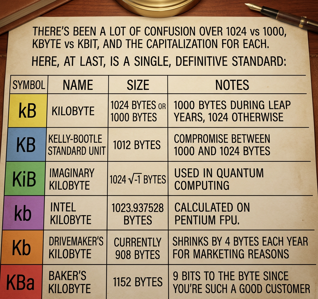 I would take 'kibibyte' more seriously if it didn't sound so much like 'Kibbles N Bits'.
