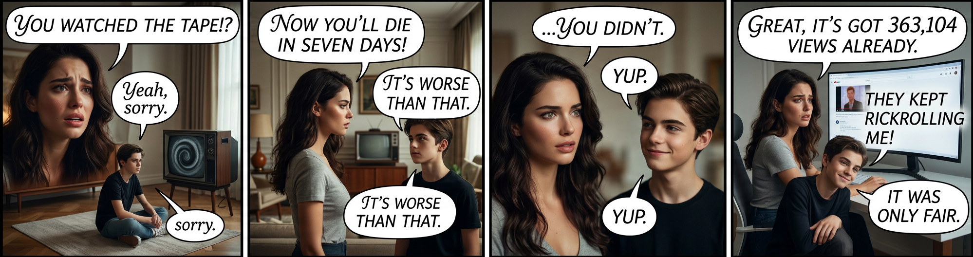 On the other hand, poor Samara -- transcoded to FLV.  No one deserves that.