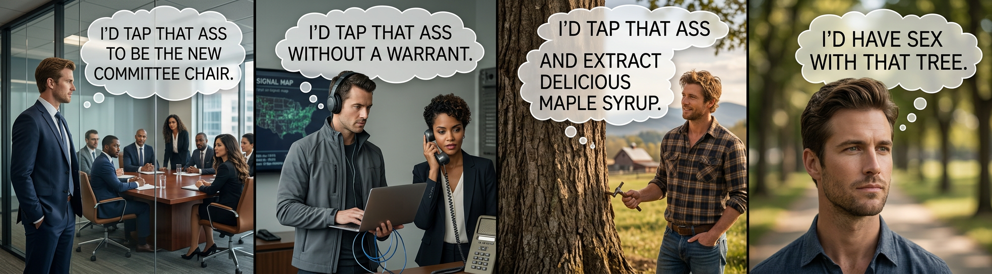 Hey, when you're done draining the syrup, just leave the hole, okay?