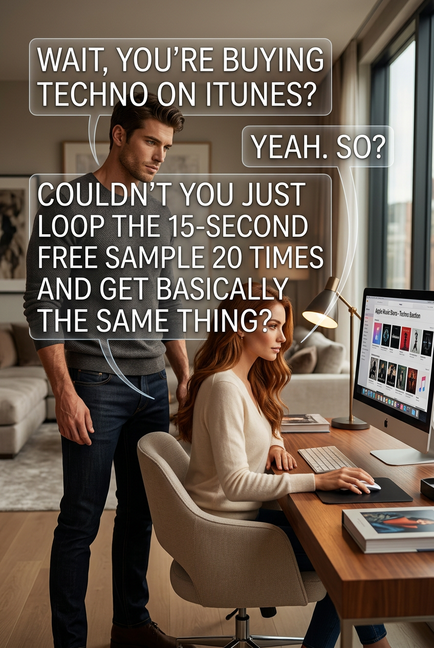 I don't know what's worse -- that there exists broken-hard-drive-sound techno, or that it's not half bad.