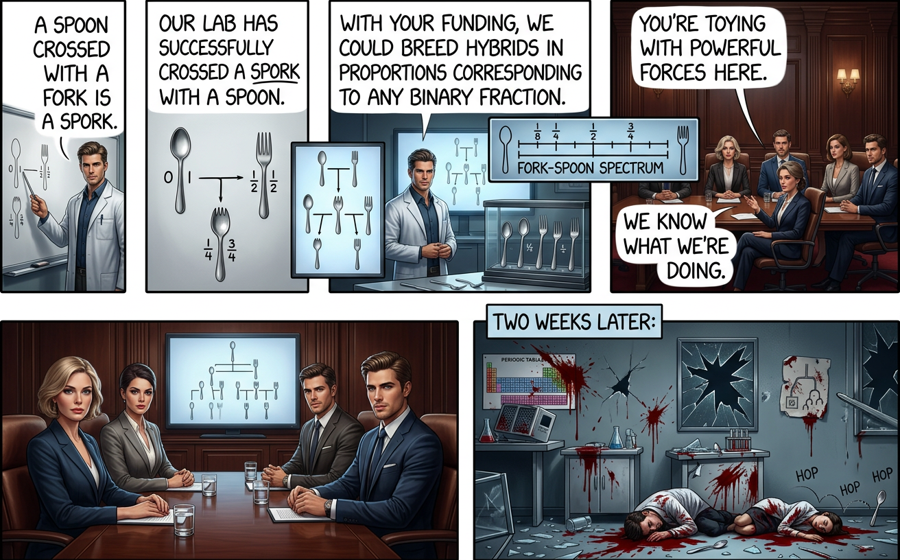 Their biggest mistake was bringing Rachael Ray and Emeril to tour the lab and sign off on the project.  That's when Spielberg caught wind of it.