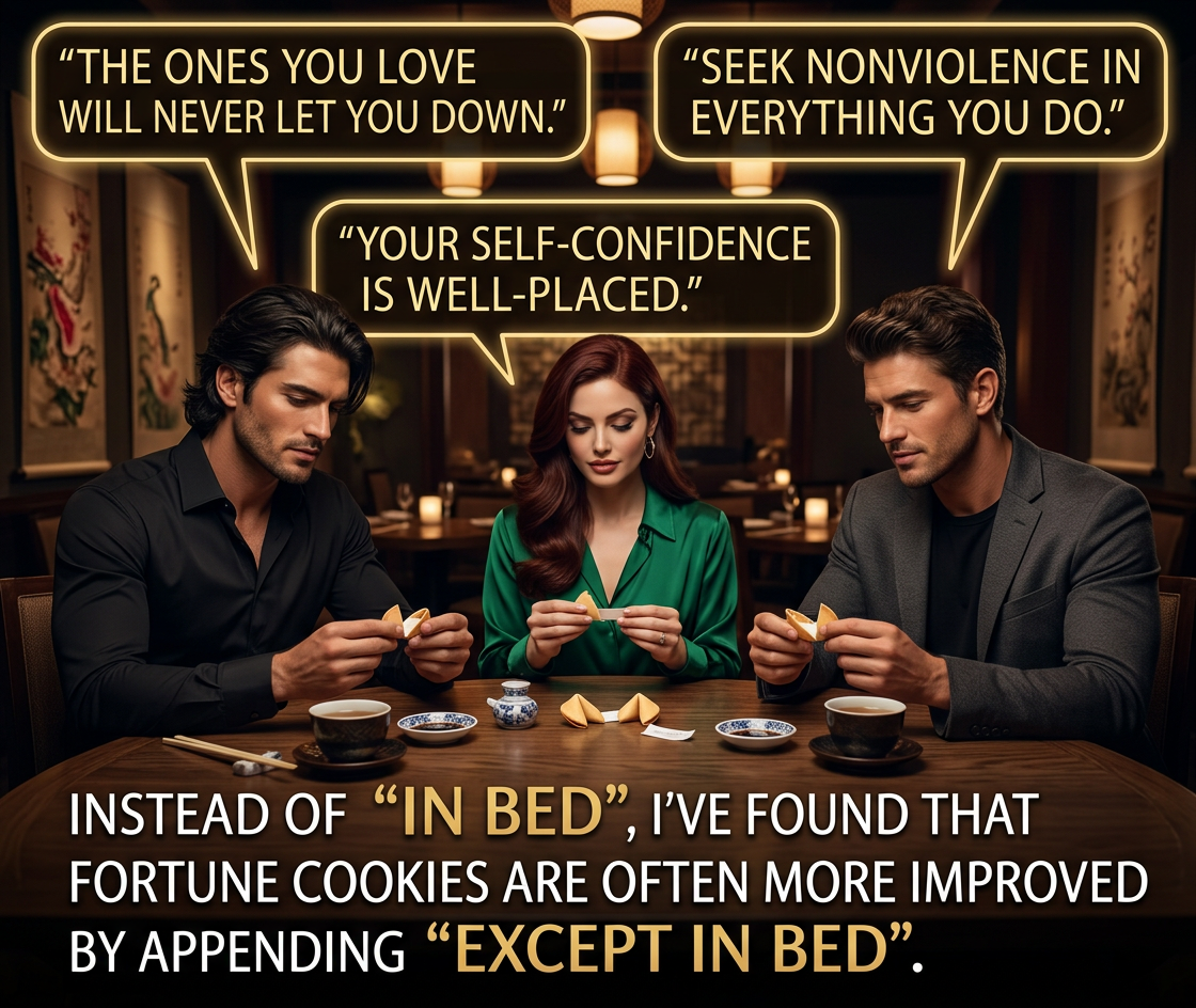 'You will have hot, steamy, sweaty sex ... IN BED!'