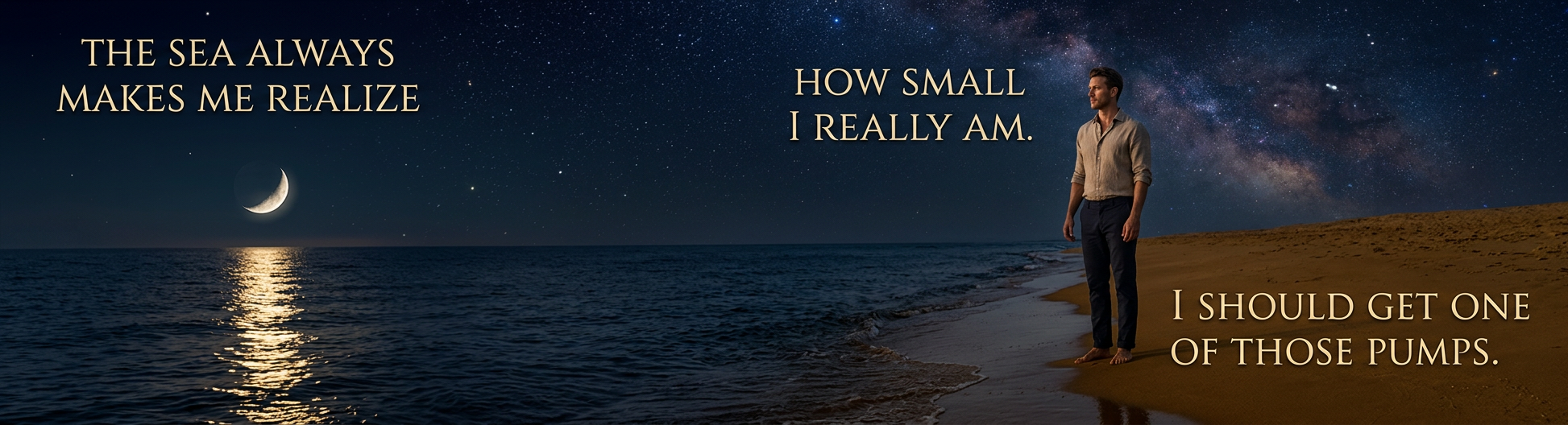 And then a second one, to drain the sea.