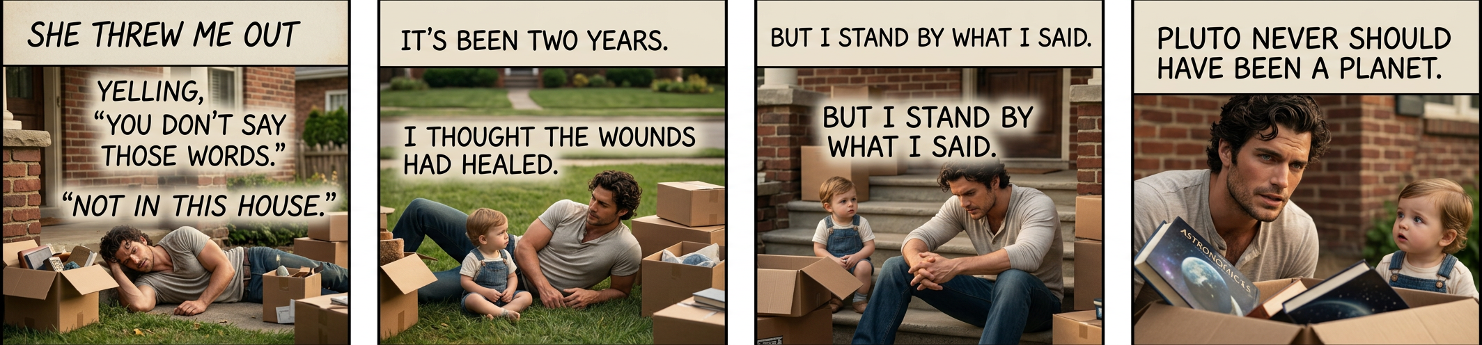 We actually divorced once over the airplane/treadmill argument.  (Preemptive response to the inevitable threads arguing about it:  you're all wrong on the internet.)