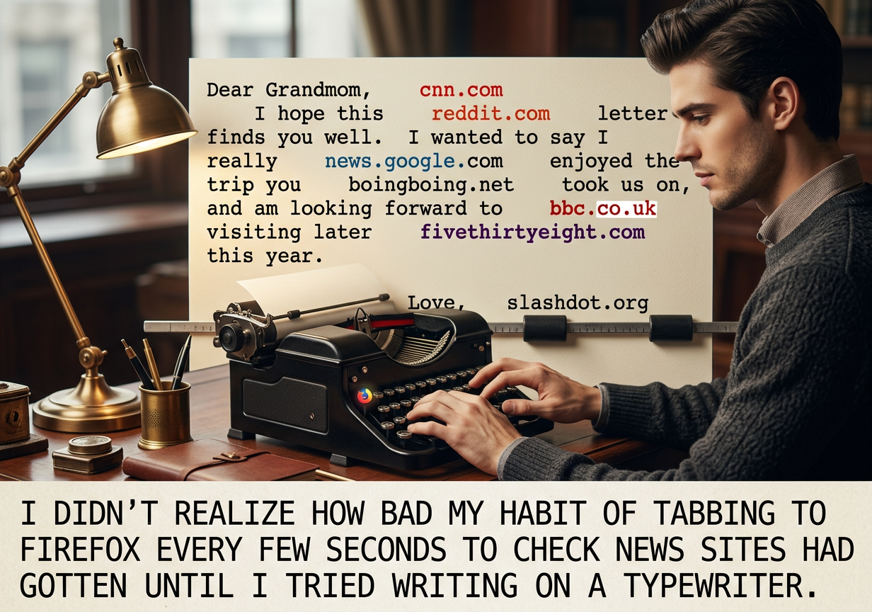 Somewhere in the world, my actual grandmothers are reading this and angrily exclaiming that I never write even malformed thank-you notes.  DEAR GRANDMOMS: I AM SORRY! YOU ARE WONDERFUL PEOPLE AND THANK YOU FOR EVERYTHING.  LOVE reddit.com RANDALL.