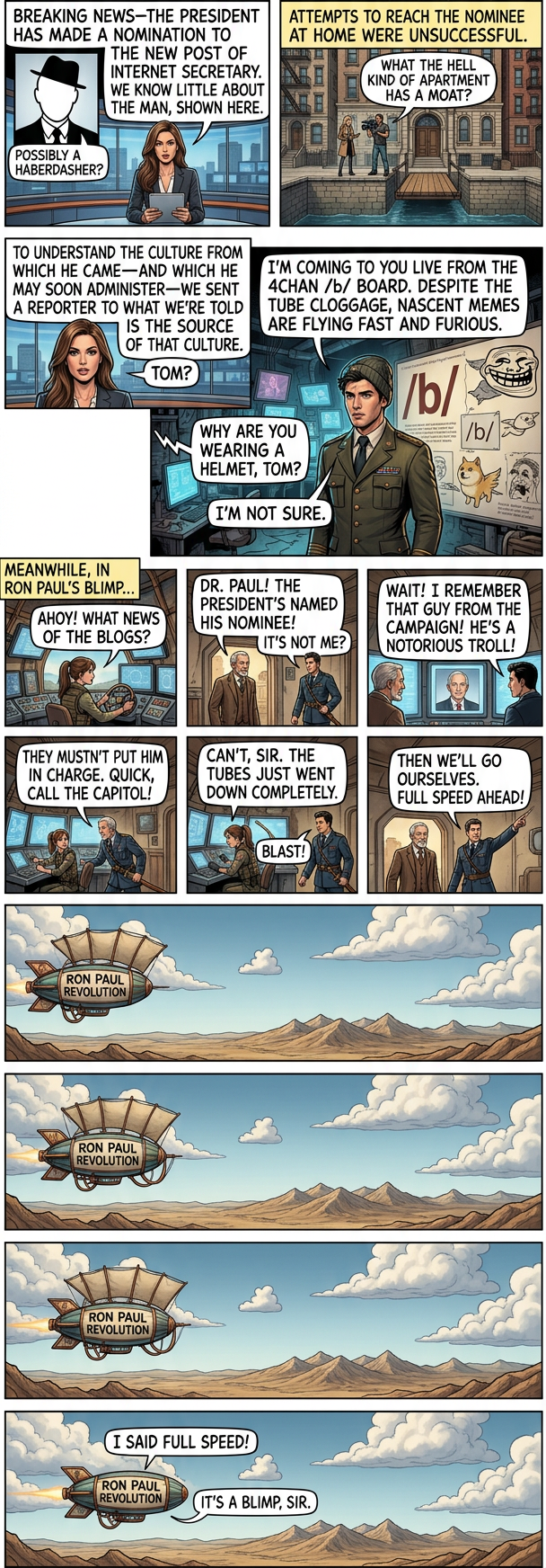 That helmet won't save him.